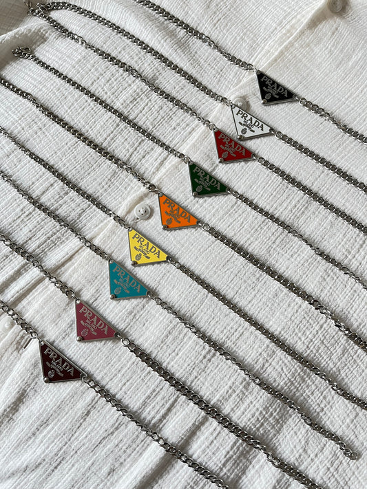 Prada Reworked Pendant Necklace